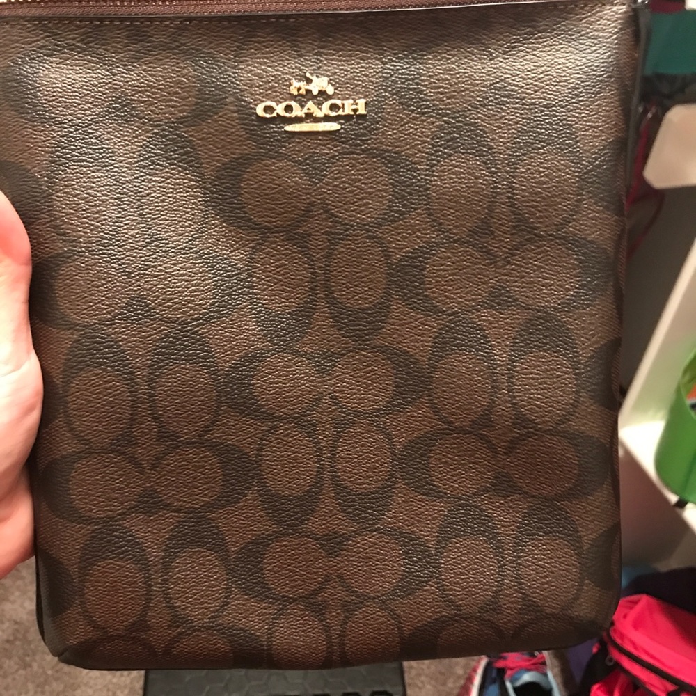 Dark brown/black coach crossbody